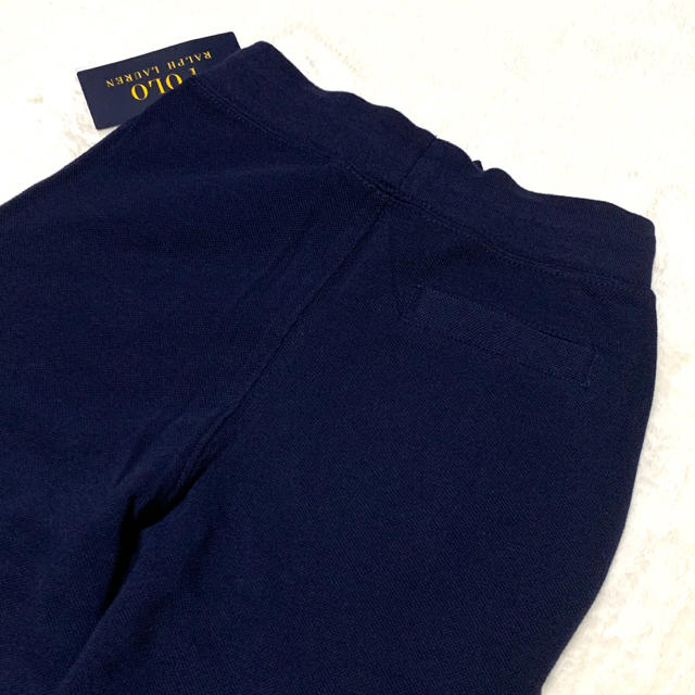 POLO RALPH LAUREN(ポロラルフローレン)の5/115 新品 ラルフローレン コットンメッシュ ジョガーパンツ / ネイビー キッズ/ベビー/マタニティのキッズ服男の子用(90cm~)(パンツ/スパッツ)の商品写真