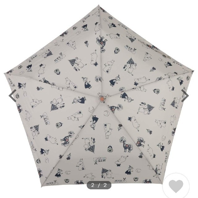 ムーミン 折り畳み傘 レディースのファッション小物(傘)の商品写真