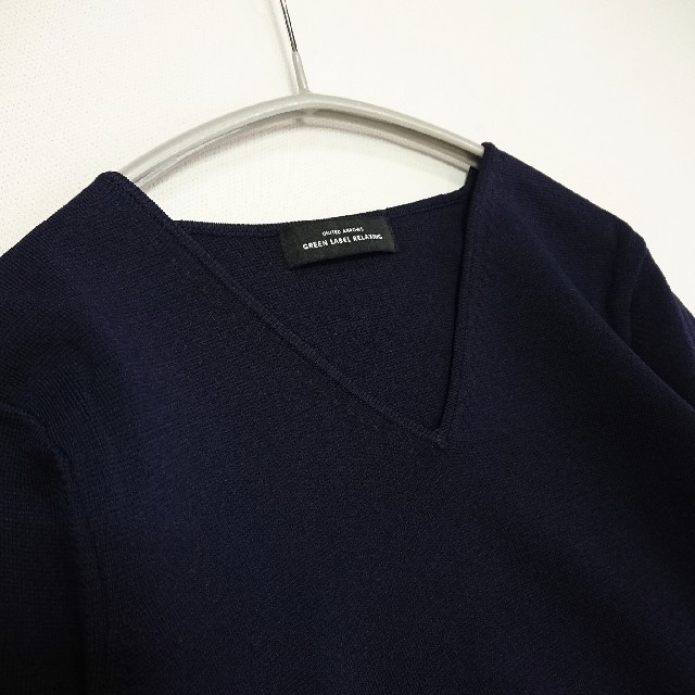 UNITED ARROWS green label relaxing(ユナイテッドアローズグリーンレーベルリラクシング)のgreen  label basic *美品 Vネックニットカットソー* レディースのトップス(ニット/セーター)の商品写真