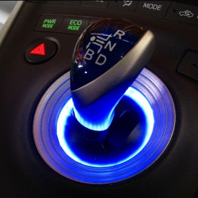 プリウス シフトゲート LED リング 30プリウス イルミネーション ブルー 自動車/バイクの自動車(汎用パーツ)の商品写真