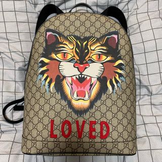 グッチ(Gucci)のGUCCI グッチ　アングリーキャット　バックパック　リュック　GG(バッグパック/リュック)