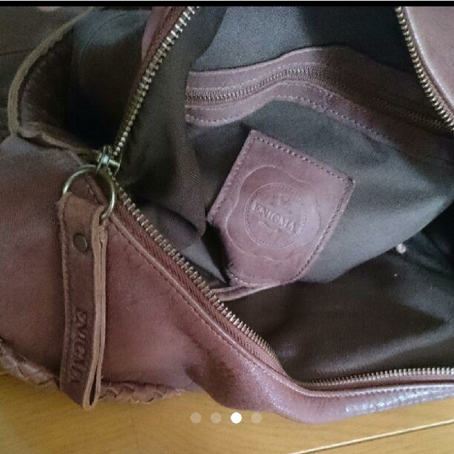 エニグマ イントレチャート レザー 革 バッグ ショルダーバッグ メッシュ レディースのバッグ(ショルダーバッグ)の商品写真