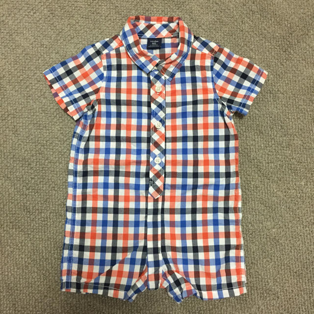 babyGAP(ベビーギャップ)のbaby GAP シャツ型ロンパース キッズ/ベビー/マタニティのベビー服(~85cm)(ロンパース)の商品写真