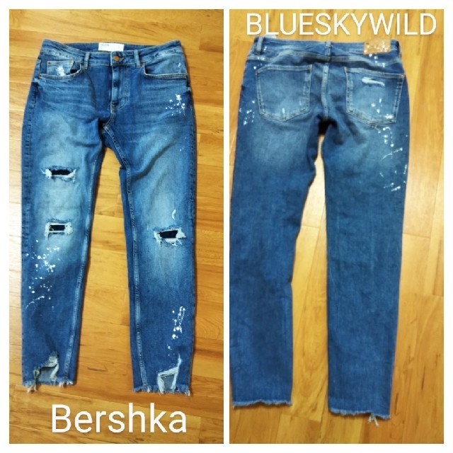 Bershka crash slim denim  ベルシュカ スキニースデニム 2