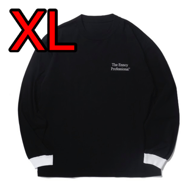 1LDK SELECT(ワンエルディーケーセレクト)のXL ennoy ロンT 黒 メンズのトップス(Tシャツ/カットソー(七分/長袖))の商品写真