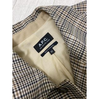 A.P.C. ステンカラーコート チェック APC