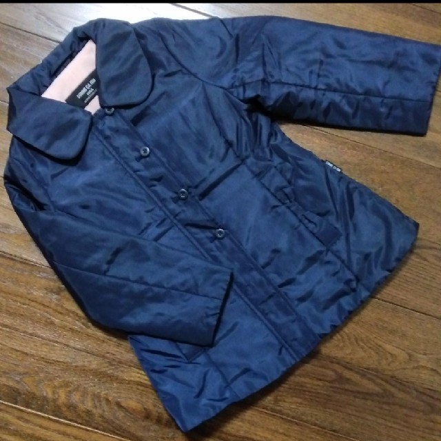 COMME CA ISM(コムサイズム)のCOMME CA ISM 紺色コート 100cm キッズ/ベビー/マタニティのキッズ服女の子用(90cm~)(コート)の商品写真