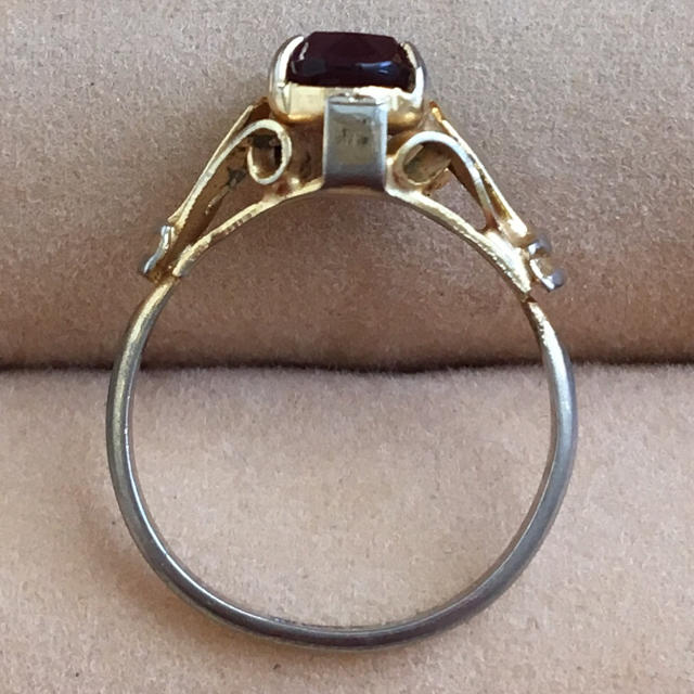 (91)アメジストのリング ゴールド ヴィンテージ レディースのアクセサリー(リング(指輪))の商品写真