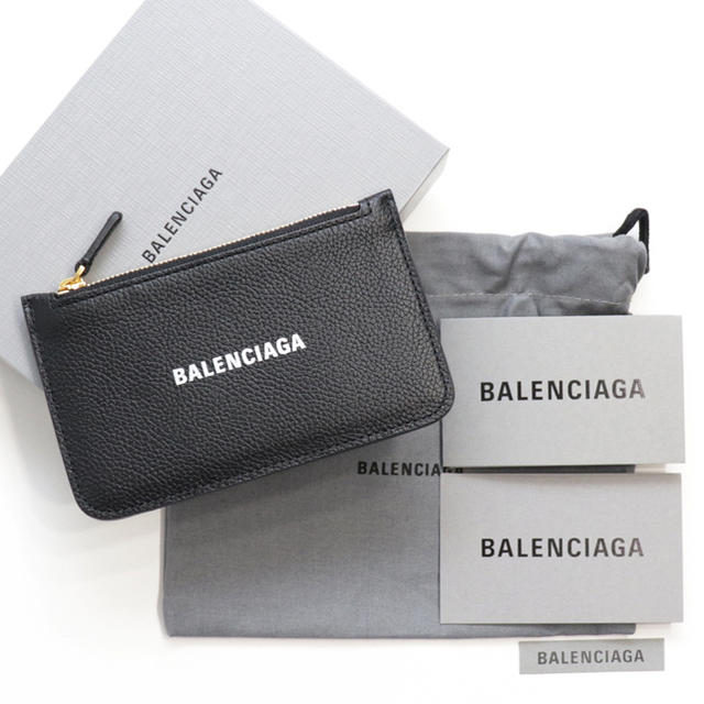 贈る結婚祝い Balenciaga - 新品 バレンシアガ コインケース付きカードケース フラグメントケース ブラック コインケース