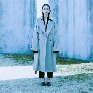 サンシー(SUNSEA)のhs様　stein LAY OVERSIZED OVERLAP COAT(トレンチコート)