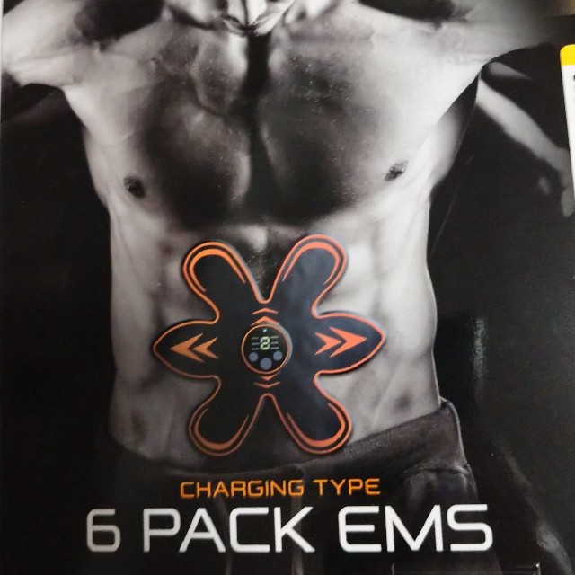 6 pack EMS シックスパック オレンジ スポーツ/アウトドアのトレーニング/エクササイズ(トレーニング用品)の商品写真