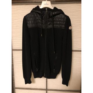 モンクレール(MONCLER)のモンクレール ニットパーカー BLACK 正規品 T.T様専用(パーカー)