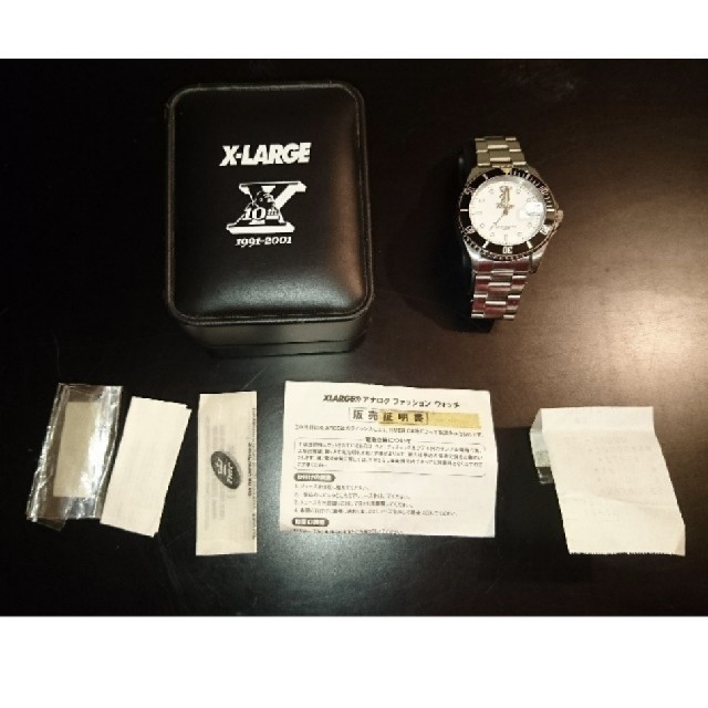 XLARGE(エクストララージ)の【ジャンク】XLARGE 10thアニバーサリー 限定 自動巻き腕時計  メンズの時計(腕時計(アナログ))の商品写真