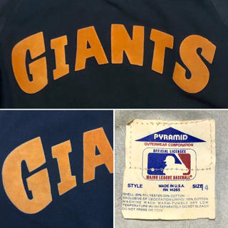 70s MLB SF ジャイアンツ•チームジャケット Size 14
