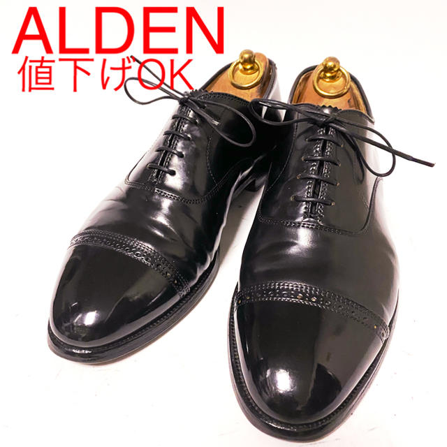 439.ALDEN CORDOVAN パンチドキャップトゥ 9016 9.5D オリジナル 22050 ...