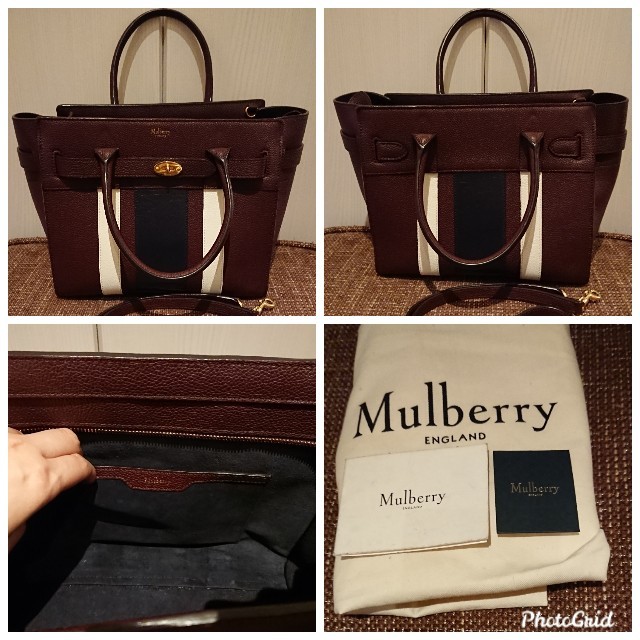 Mulberry(マルベリー)のunachiko様専用マルベリー ジップドベイズウォーター☆ボルドー限定色バッグ レディースのバッグ(ショルダーバッグ)の商品写真