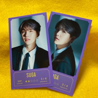 ボウダンショウネンダン(防弾少年団(BTS))のバンバンコン メッセージフォト SUGA ユンギ　2枚　BTS(K-POP/アジア)