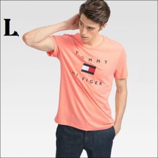 トミーヒルフィガー(TOMMY HILFIGER)のフラッグロゴ Tシャツ ピンクL TOMMY HILFIGER(Tシャツ/カットソー(半袖/袖なし))