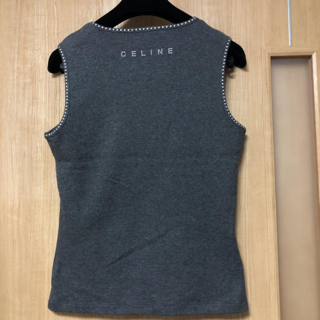 celine(セリーヌ)のキャット様専用　セリーヌノースリーブ　シャネルノースリーブ2点おまとめ レディースのトップス(カットソー(半袖/袖なし))の商品写真