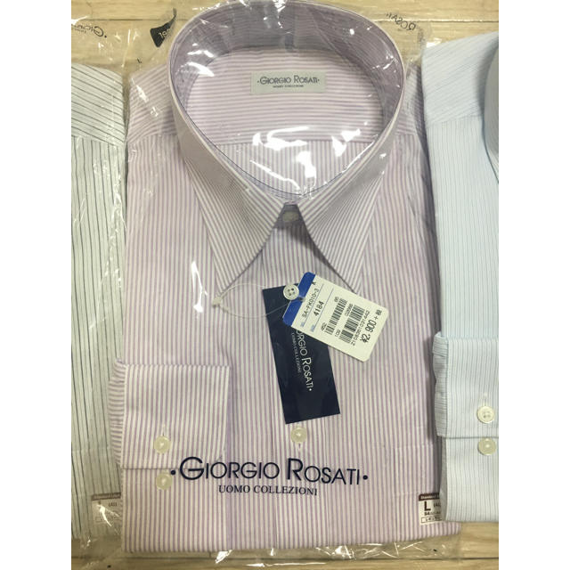 青山(アオヤマ)のオールシーズン用長袖ワイシャツレギュラーカラーGIORGIO ROSATI レディースのトップス(シャツ/ブラウス(長袖/七分))の商品写真