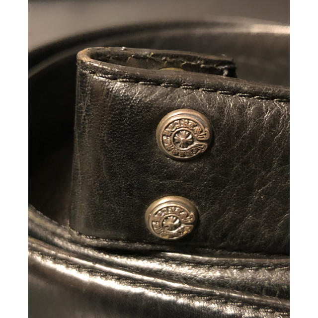 Chrome Hearts(クロムハーツ)の【34インチ】クロムハーツ プレーン 1.5 ベルト ホースシュー リベット メンズのファッション小物(ベルト)の商品写真