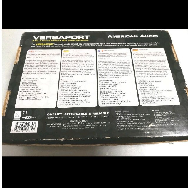 AMERICAN  AUDIO VERSAPORT インターフェイス オーディオ 2