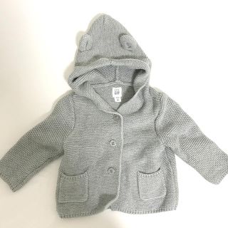 ベビーギャップ(babyGAP)のくま耳カーディガン　baby GAP(カーディガン/ボレロ)