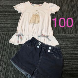 ベベ(BeBe)のショートパンツ＆Tシャツセット　100(Tシャツ/カットソー)