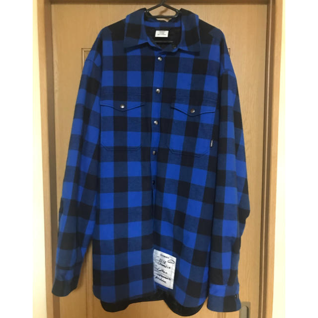 メンズvetements 18SS キルティングシャツ ブルー