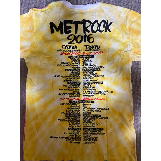 【USED】 METROCK メトロック　Tシャツ　2016 チケットの音楽(音楽フェス)の商品写真