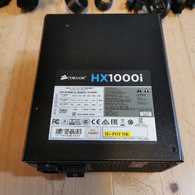 【・送料無料】Corsair HX1000i PC電源　コルセア