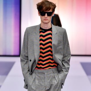 極希少】Paul Smith ストライプ デザイン ダブルテーラードジャケット-