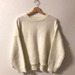 ディーホリック(dholic)のwhite lalala knit ホワイト　ざっくり　ニット(ニット/セーター)