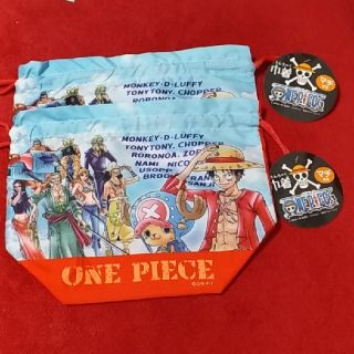 ワンピース(ONE PIECE)のｏｎｅ ｐｉｅｃｅ　巾着セット(キャラクターグッズ)