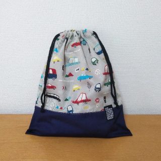 SALE✺お着替え袋／体操服袋(グレー)(外出用品)