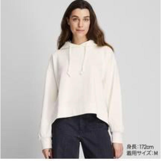 UNIQLO(ユニクロ)の《ユニクロ》スウェット クロップドプル パーカ レディースのトップス(パーカー)の商品写真