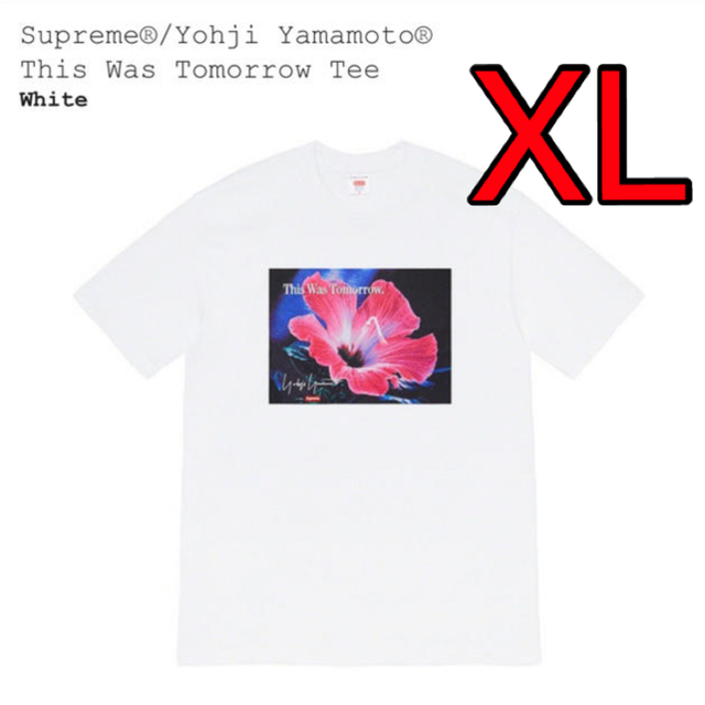 XL 白 Supreme Yohji Yamamoto Tomorrow Tee