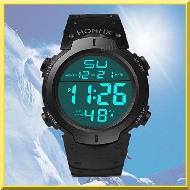 HONHX スポーツ ダイバー ウォッチ デジタル アウトドア 日常生活防水 メンズの時計(腕時計(デジタル))の商品写真