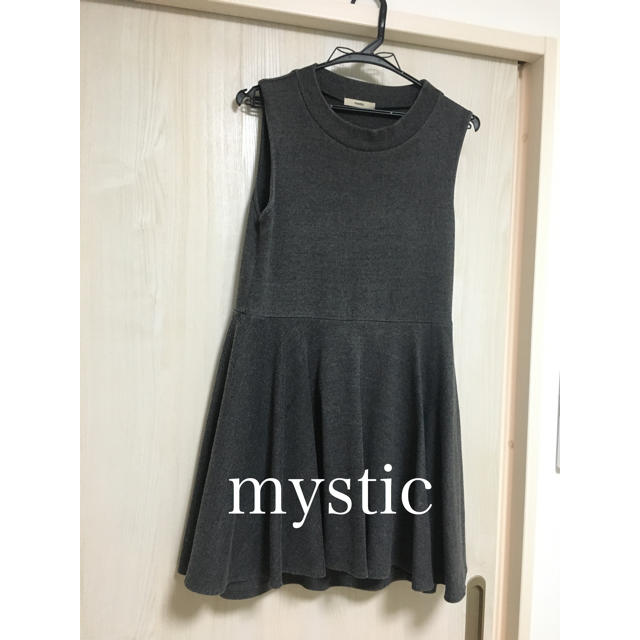 mystic(ミスティック)のmystic フレアスカート　タイトスカート　ワンピース　グレー レディースのワンピース(ひざ丈ワンピース)の商品写真