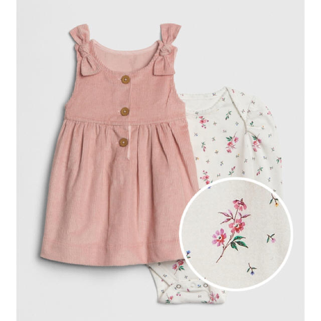 babyGAP(ベビーギャップ)のgapジャンパースカート キッズ/ベビー/マタニティのベビー服(~85cm)(ワンピース)の商品写真