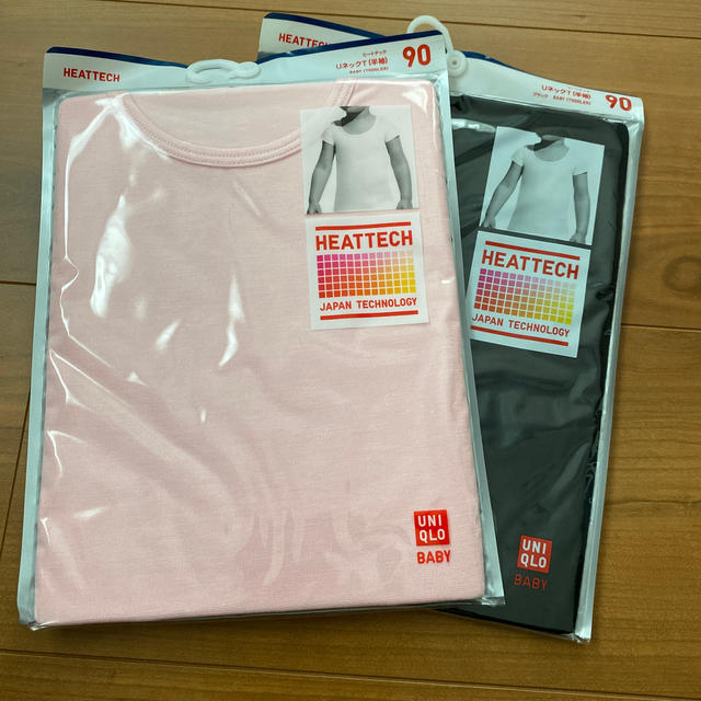 UNIQLO(ユニクロ)のUNIQLO ヒートテック 半袖 キッズ/ベビー/マタニティのキッズ服女の子用(90cm~)(下着)の商品写真