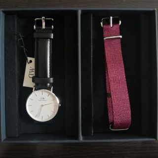 ダニエルウェリントン(Daniel Wellington)のDaniel Wellington　34mm シルバー　箱付(腕時計)