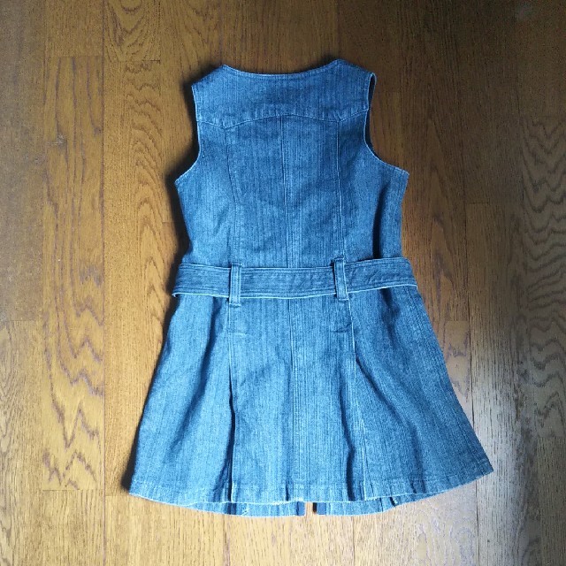 kumikyoku（組曲）(クミキョク)のKUMIKYOKUデニムワンピース キッズ/ベビー/マタニティのキッズ服女の子用(90cm~)(ワンピース)の商品写真