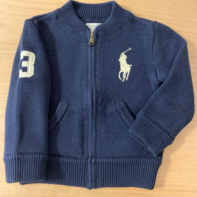 Ralph Lauren(ラルフローレン)のラルフローレン　ニットブルゾン　90 キッズ/ベビー/マタニティのキッズ服男の子用(90cm~)(ジャケット/上着)の商品写真