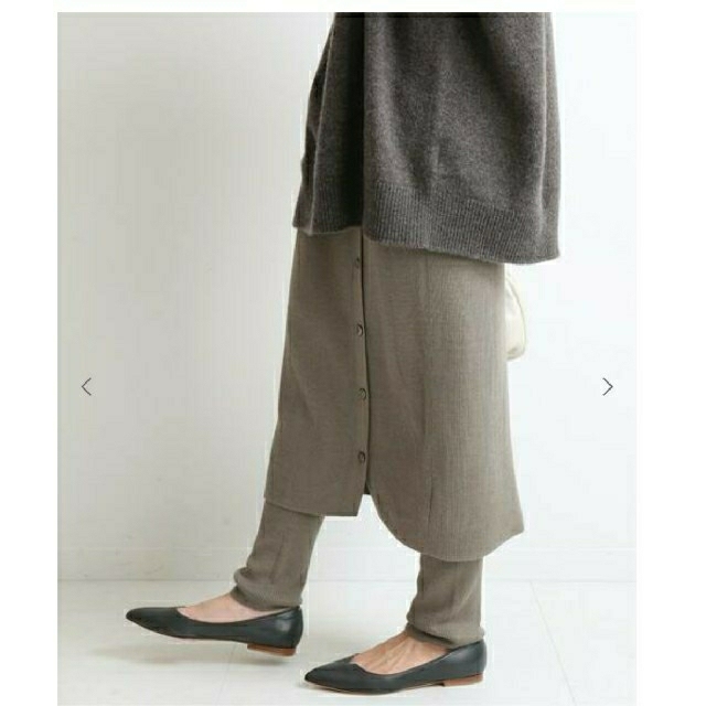 IENA(イエナ)の2020AW♡IENA♡ラップスカート風スカッツ 38 グレーA レディースのスカート(ひざ丈スカート)の商品写真