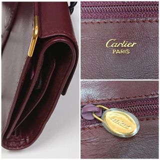 Cartier カルティエ トラベルジュエリーケース ボルドー 小物入れにも♪