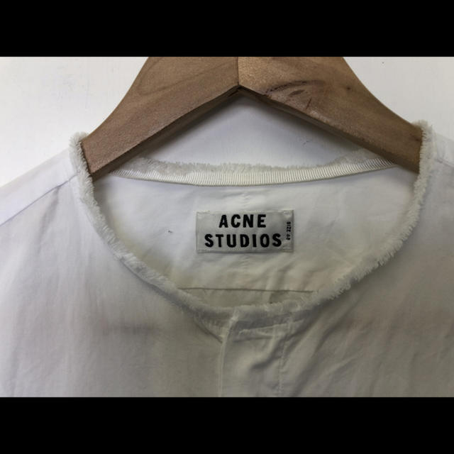 ACNE(アクネ)のAcne Studios　ノーカラーシャツ　バンドカラーシャツ　サイズ４８ メンズのトップス(シャツ)の商品写真