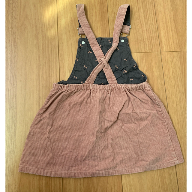 ZARA KIDS(ザラキッズ)のZARA KIDS コーデュロイジャンパースカート キッズ/ベビー/マタニティのキッズ服女の子用(90cm~)(ワンピース)の商品写真