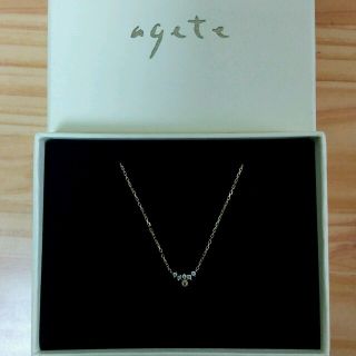 アガット(agete)のagete☆K18ダイヤネックレス(ネックレス)