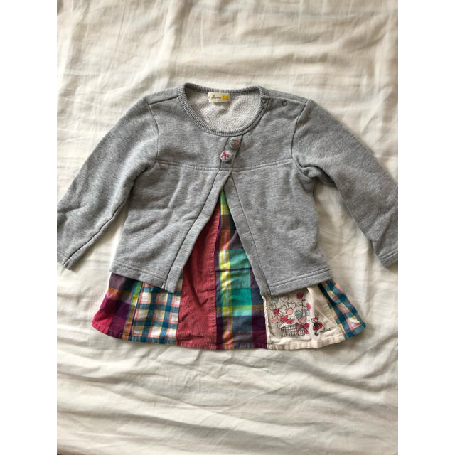 KP(ニットプランナー)のKP 重ね着風　トップス　90 キッズ/ベビー/マタニティのキッズ服女の子用(90cm~)(Tシャツ/カットソー)の商品写真